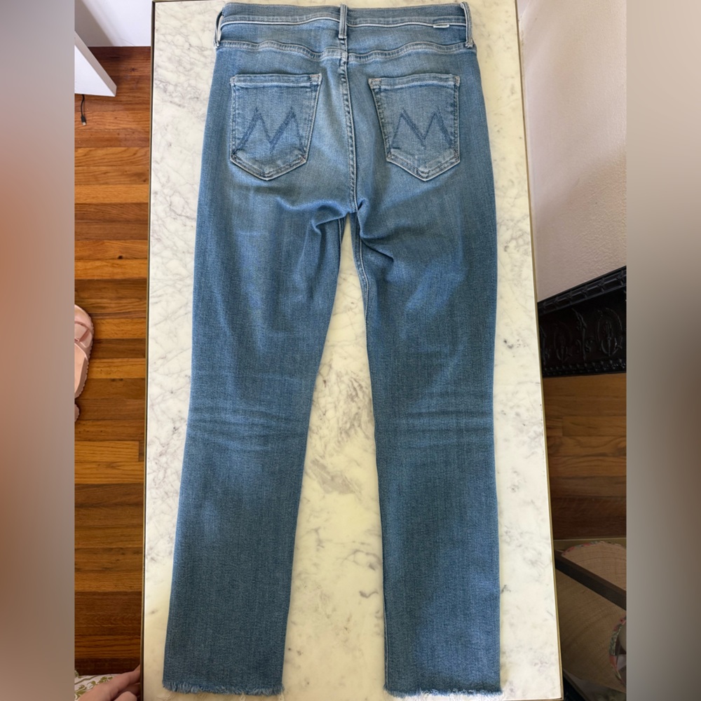 MOTHER Mid-rise dazzler ankle fray - Picture 4 of 5